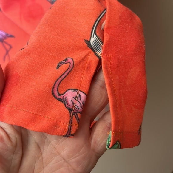 Captain Morgan Rum Flamingo Shinesty Short Sleeve Button Down Shirt Size Large - Picture 5 of 11